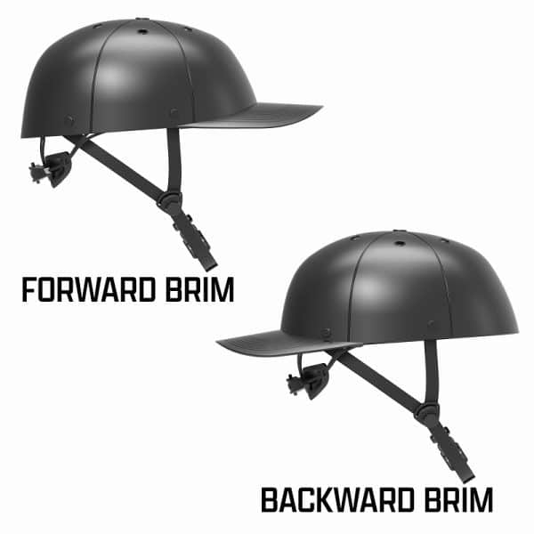 Interchangeable Flip Brim for ProLid Helmet Scaled