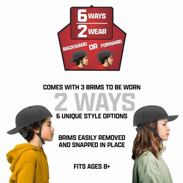 Ways to Wear Interchangeable Curved Brim for ProLid Helmet for Kids